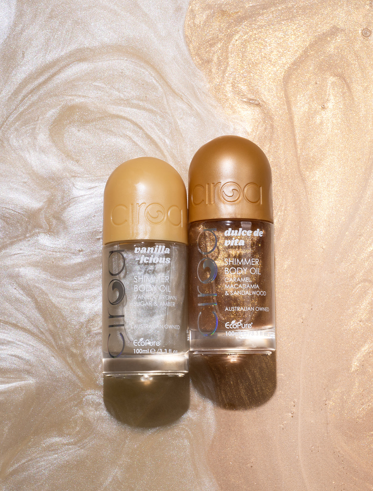 Shimmer Oil Duo- Vanillaicious & Dulce de Vita