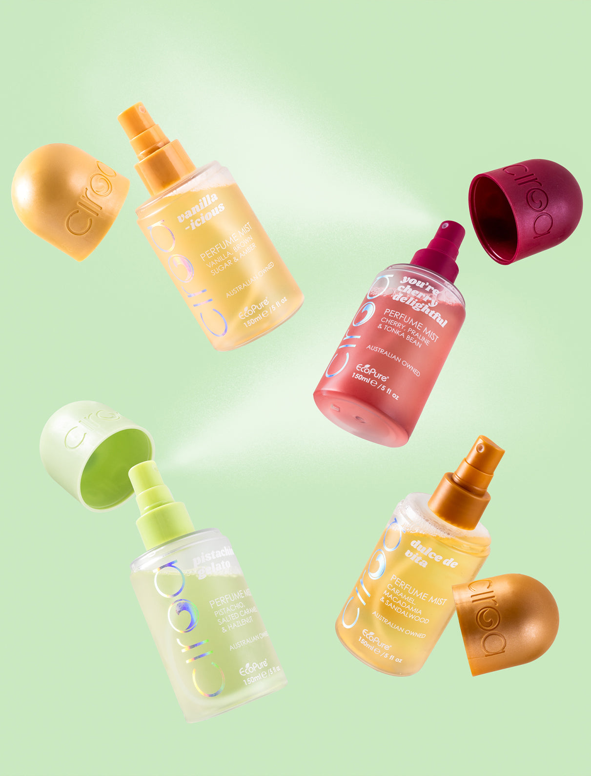 Ultimate Perfume Mist Bundle- Vanillaicious, You're Cherry Delightful, Pistachio Gelato, & Dulce de Vita
