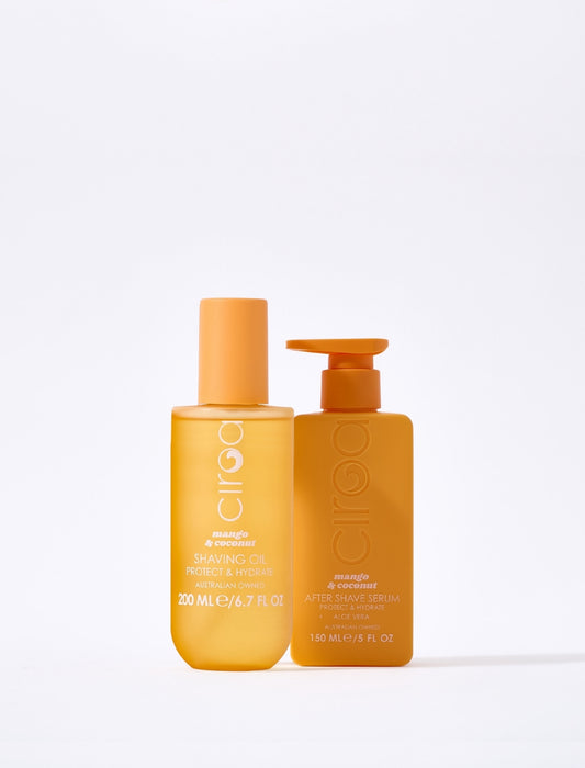 Mango & Coconut Shave oil & After Shave Serum Duo