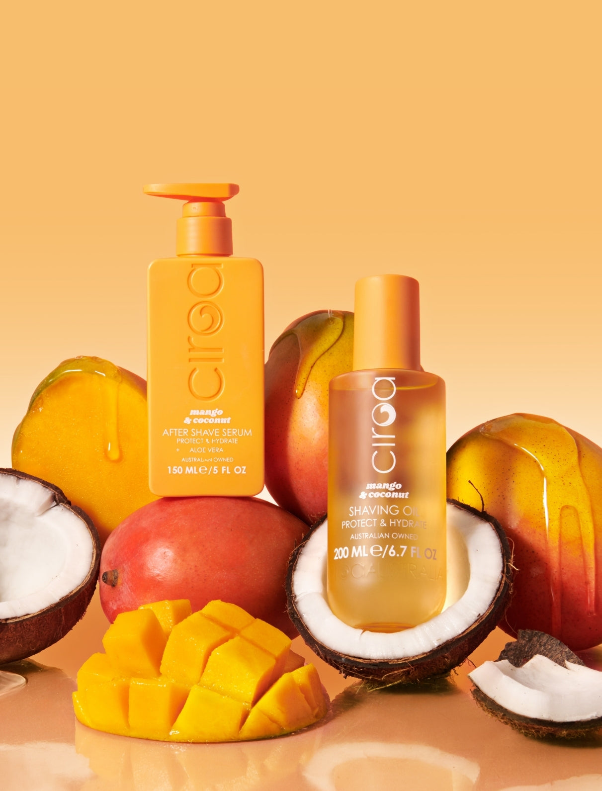 Mango & Coconut Shave oil & After Shave Serum Duo