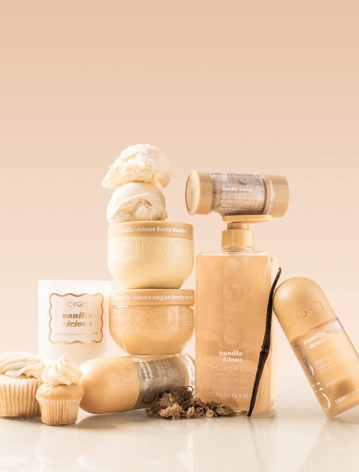 Ciroa Beauty UK Vanilla-icious Shimmer Bundle & Candle