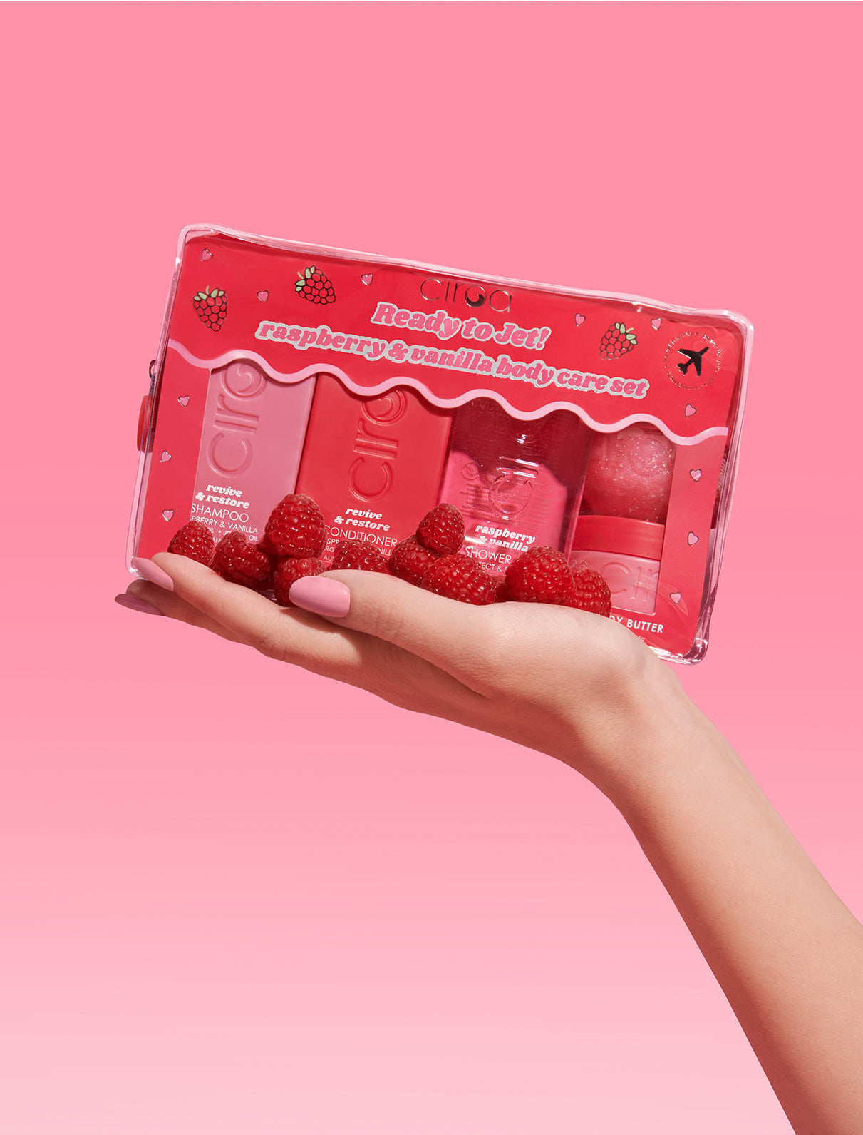 Raspberry & Vanilla Travel Set
