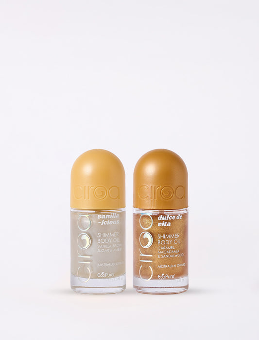 Shimmer Oil Duo- Vanillaicious & Dulce de Vita