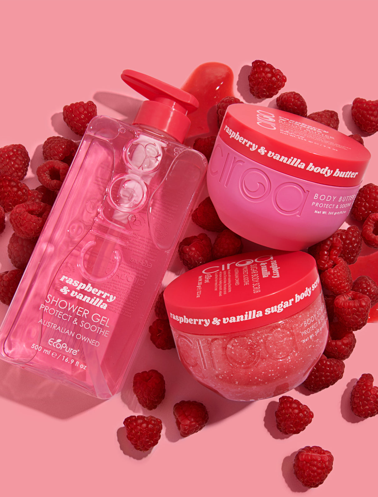 Ciroa Beauty Raspberry & Vanilla Shower Gel